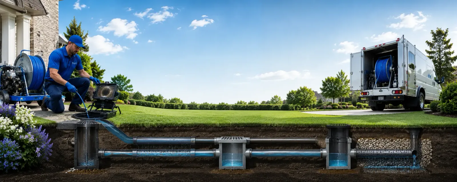 Outdoor drain cleaning information for Chaseburg, WI